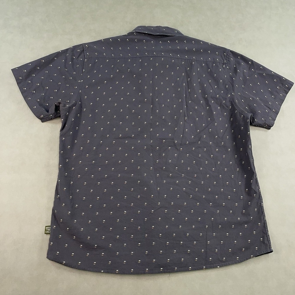 Howler Bros Shirt Mens Medium Gray Short Sleeve Button Up Cotton Casual *READ - Picture 2 of 13